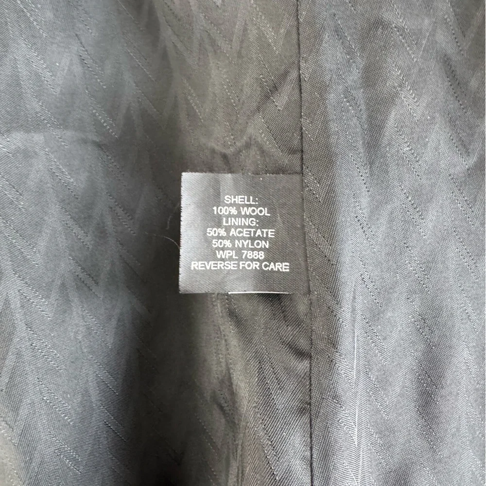 Vintage Michael Kors Black Wool Short Trench Dress Coat Fully Lined Small/Medium
